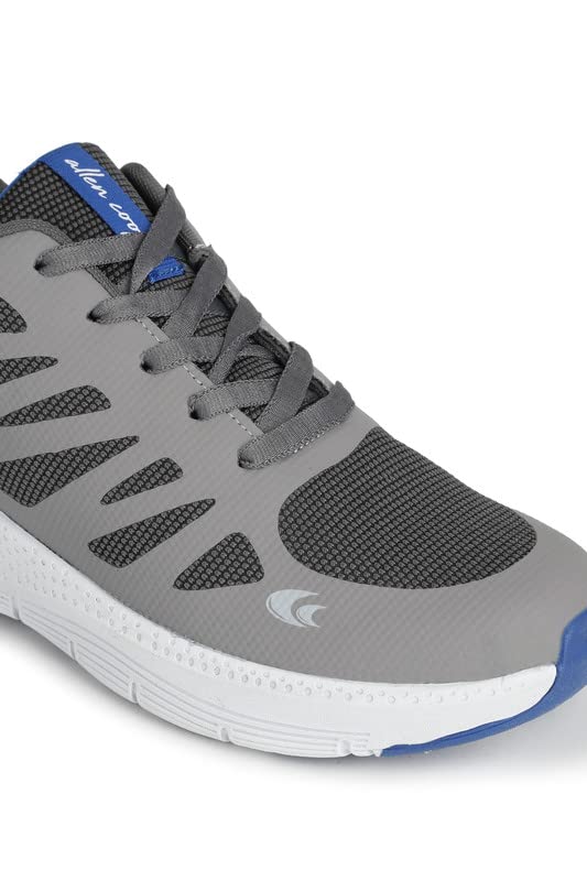 Allen Cooper Training,Road Running,Cricket,Gym,Sports Comfortable Extra Max Cusion with Memory Foam Insole Running Shoes for Men(462 Deepblack/Grey-Sizes 6,7,8,9,10)