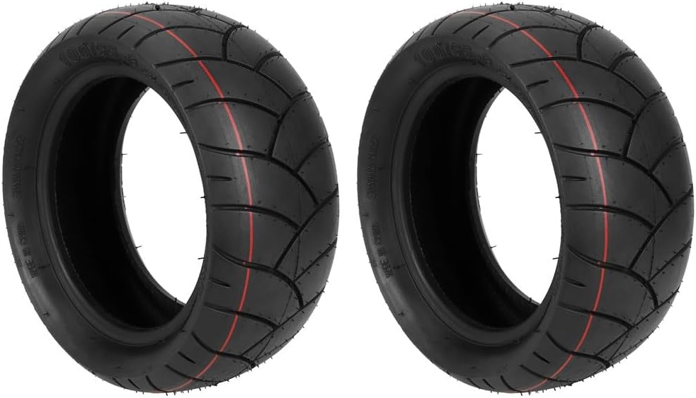 11 Inch Scooter Tyre, 11 Inch 100/55-6.5 Tubeless Tyre Rubber Tires fits for Electric Scooter E-Bike Wheel Replacement Tire - - 2 Pcs