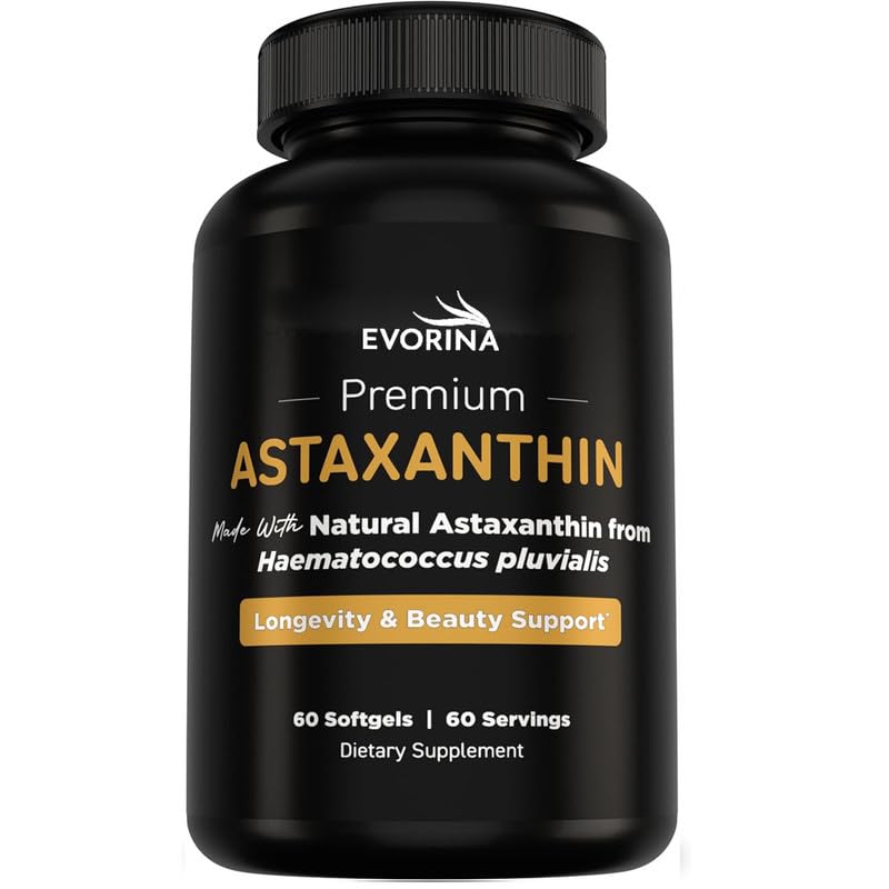 Astaxanthin 12mg Softgels - Made with Natural Astaxanthin - Supplement to Promote Skin Hydration, Elasticity - Defends Cells Against Daily Damage - Vegan-picture-23