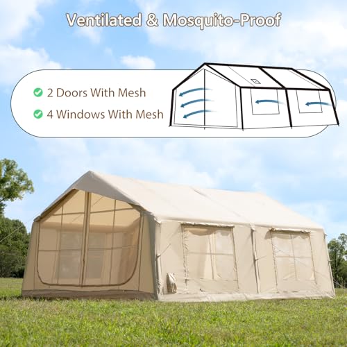 Inflatable Tent with Stove Jack
