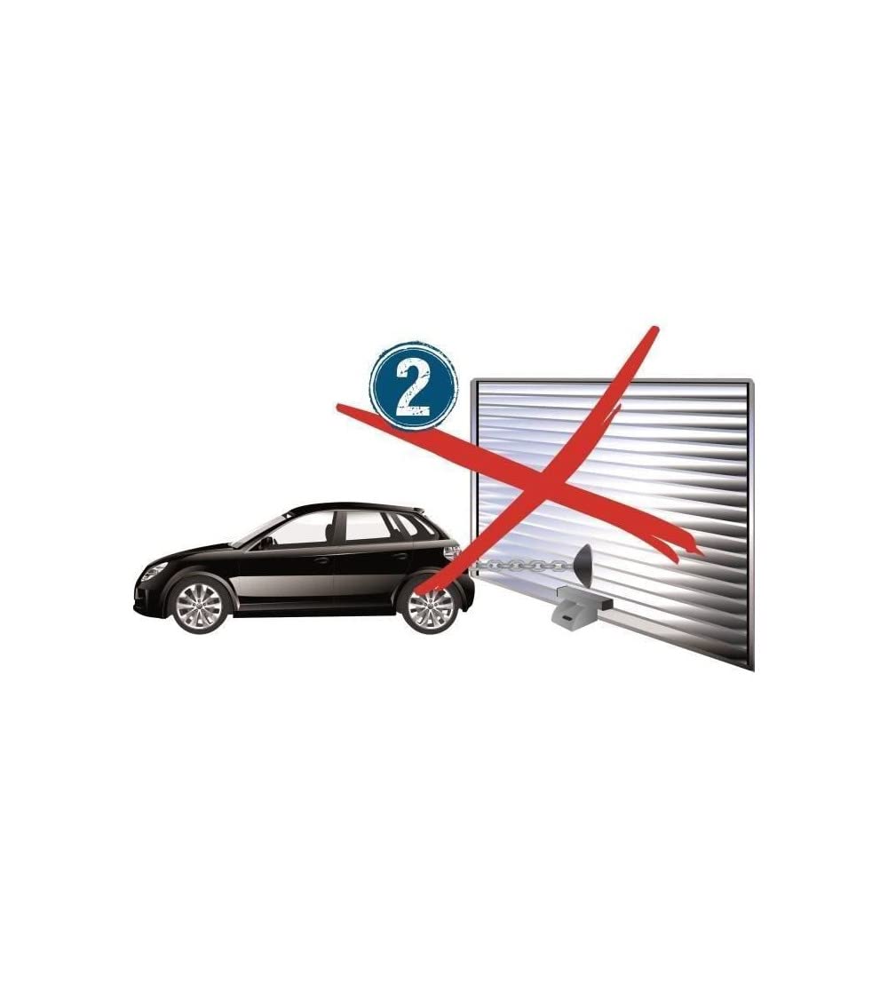 Mottez A082C Antivol Porte de Garage, Argent