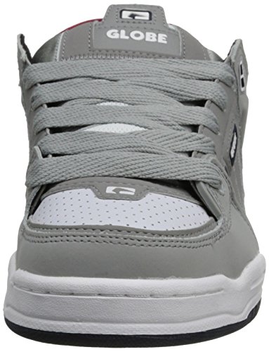 Image of Globe Mens Fusion Skate Shoes, Grey /White /Navy, 5 M US