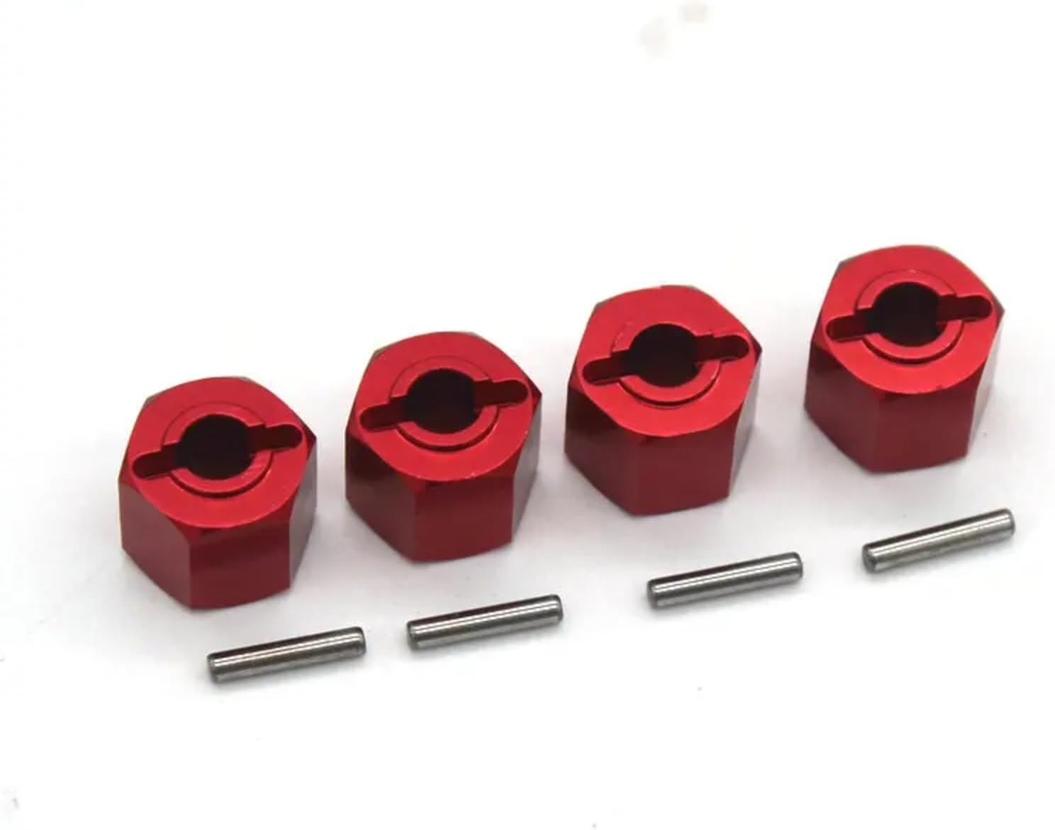 RC Parts for ZD for Racing DBX-10 1/10 Remote Control Vehicle Metal Fitting 12mm Hexagonal Connector RC Upgrades Parts Spare Accessories(Orange)