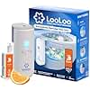LooLoo 3.0 Touch Free Toilet Freshener Automatic Air Freshener Spray for Bathroom Starter Kit with Light and Deodorizer, Bathroom Spray - Citrus Fresh