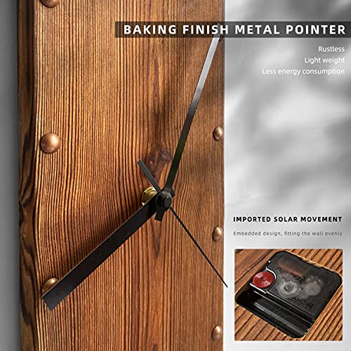 Kolymax Wooden Wall Clock Silent Non-Ticking thumb #3