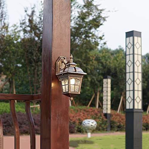 Luminaire Extérieur E27 Applique Murale Étanche Sconce Bronze pour Façade