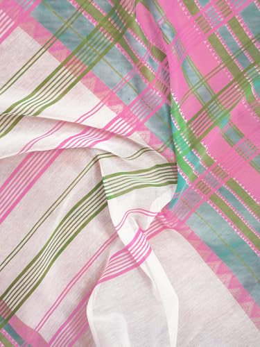Image of Satrani Women's Chanderi Cotton Printed Ready To Wear One Minute Pre Pleated Readymade Saree with Unstitched Blouse Piece