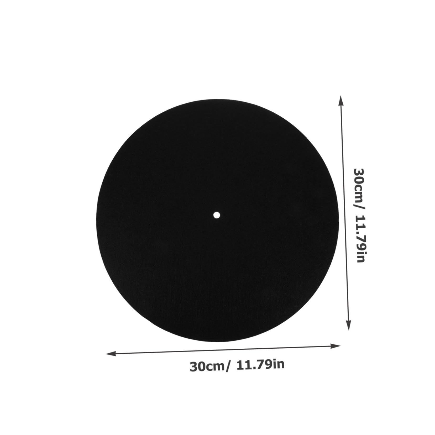BESPORTBLE 6 pcs Skid Turntable Mats Durable Felt Platter Pads for Vibration Control Non Slip Record Player Accessories Thickness for Vinyl Records