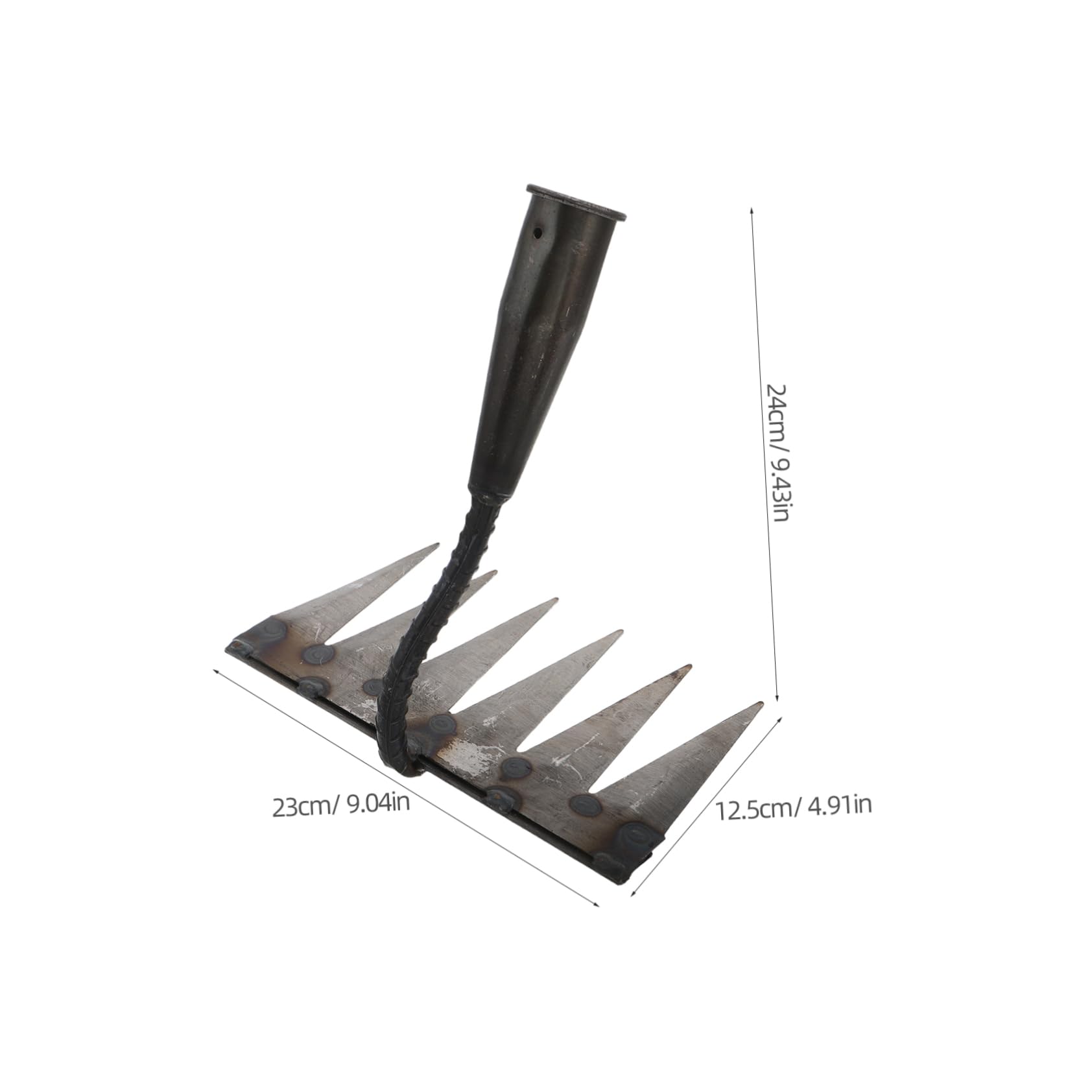 Rastrillo grande para jardín zen exterior - Herramienta alisadora de arena de jardín japonés de tamaño completo, mango largo de 122 cm, herramientas para borrar patrones zen, accesorios de rastrillo