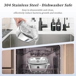   Cat-Water-Fountain-32L108oz-Dog-Water-Dispenser-Stainless-Steel-Water-Bowl-with-LED-Light-Ultra-Quiet-Pump-and-2-Replacement-Filters-for-Cats-Dogs-More-Small-Pets