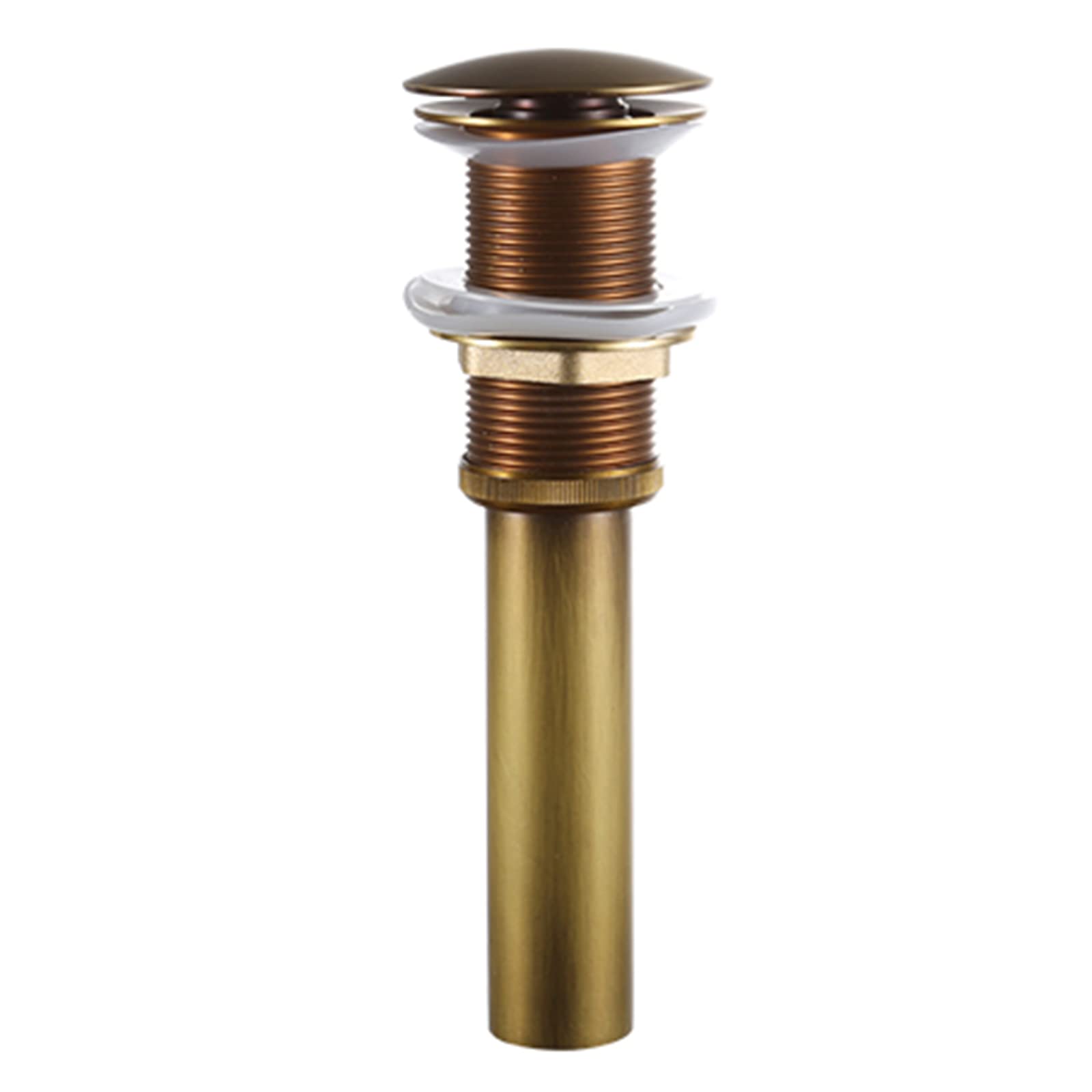 Desague Lavabo sin Rebosadero Valvula Lavabo Laton Tapon Lavabo Click Clack Universal Pop-Up Rústico G 1 ¼ Para Lavabo
