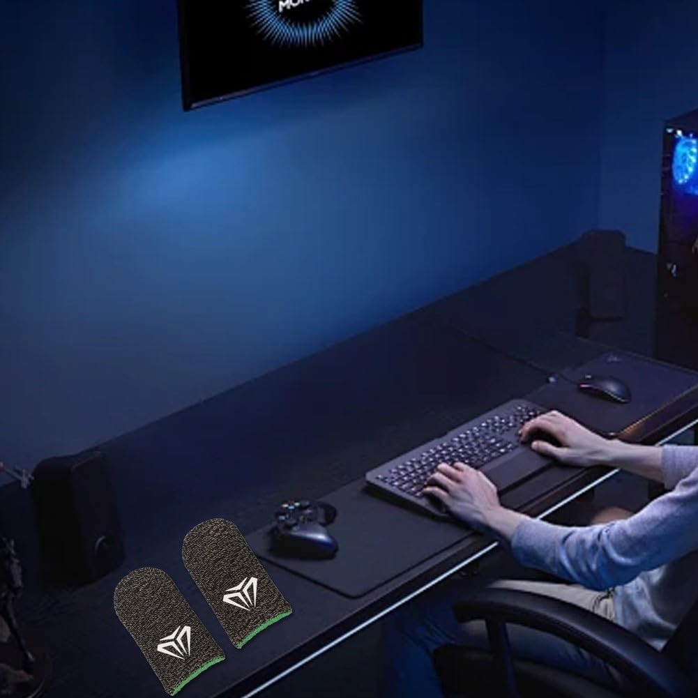 Gaming-Handschuhe mit schweißfestem Design und verbesserter Griffigkeit für bessere Kontrolle bei intensiven mobilen Spielen (rot)