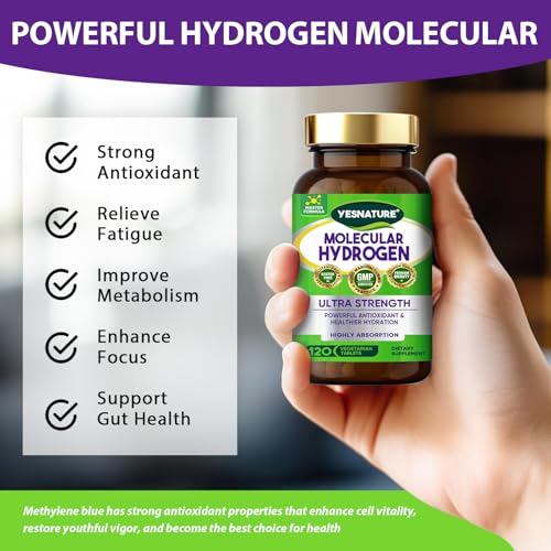 Molecular Hydrogen Water Tablets, 120PCS Hydrogen Tablets for Drinking Water with Magnesium, Brain Health and Cognitive Function - Image 5