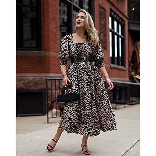 Xzqtive Wide Leather Belts For Women Obi Belt For Dresses Sweater Vintage Ladies Waist Belts Black #TOP6