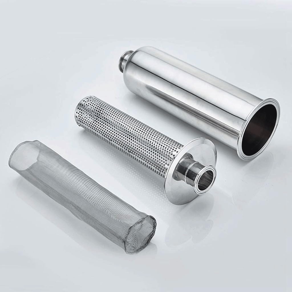 32 mm Rohraußendurchmesser K50,5 mm Tri-Clamp-Inline-Filtersieb SUS 304 Edelstahl, for Maschinenhersteller Tri-Clamp-Filterrohr(400 Mesh)