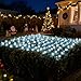 JOYIN 100 LED Christmas Net Lights,4X 6FT Christmas Mesh Lights with 8 Modes, Connectable, Waterproof for Bushes Trees Yard Indoor Outdoor Xmas Decorations (Cool White)