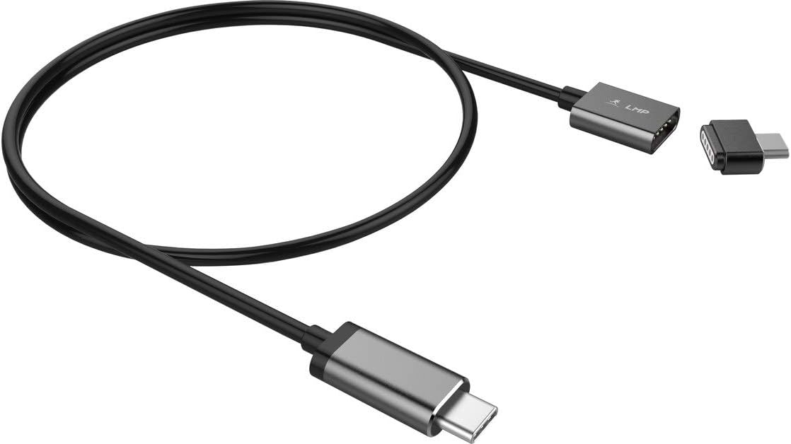 LMP Magnetic Safety USB-C charging cable for power adapter up to 100W, 1.8 m (Space Gray)