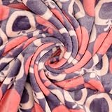 Tissu polaire double face Pommes Blush 1/4 m