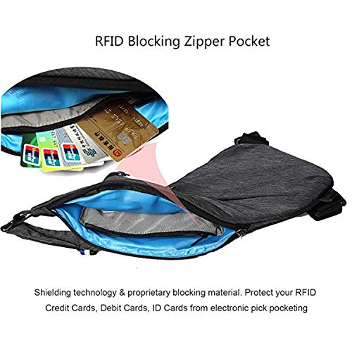 Wishliker Crossbody Sling Bag Schoudertas, anti-diefstal, borstzak, multi-pocket-rugzak voor heren en dames - Image 7
