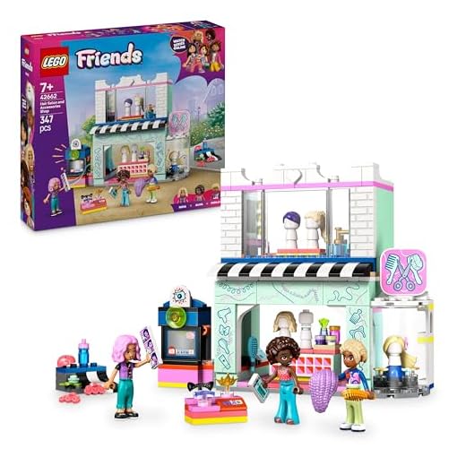 LEGO Friends Hair Salon and Accessories Shop Toy, Hairdresser Role-Play Set for 7 Plus Year Old Girls, with 3 Mini Doll Characters for Pretend Play, Birthday Gift Idea 42662