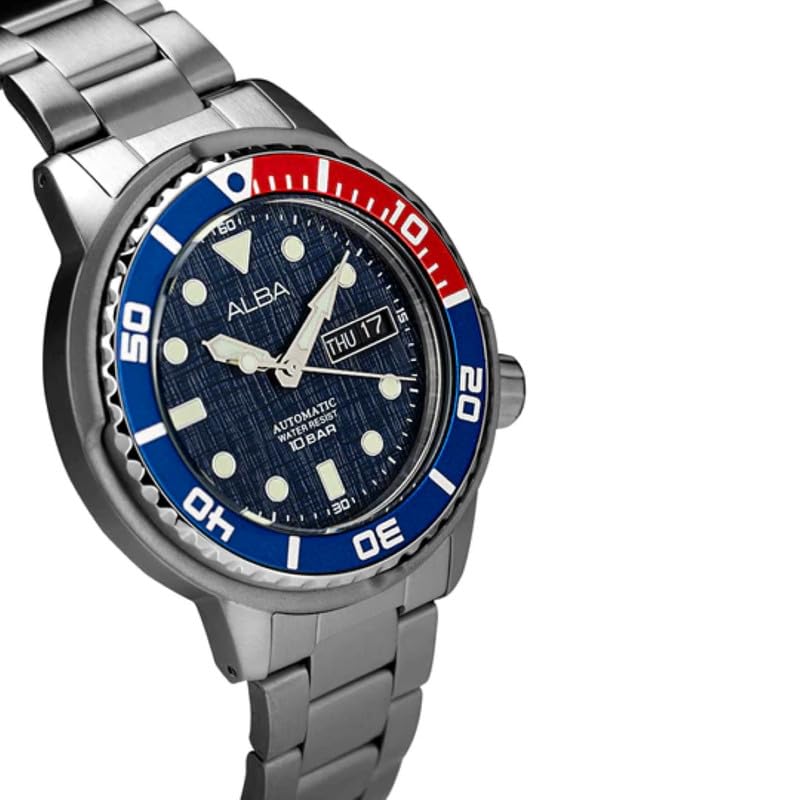 Image of Alba Active Pepsi Blue Men with Extra Strap Watch 43 mm Automatic AL4771X2
