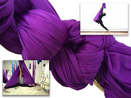 Image of F.Life Aerial Silk Yoga Hammock & Swing for yoga Inversion,Strength training,starter hardware kit