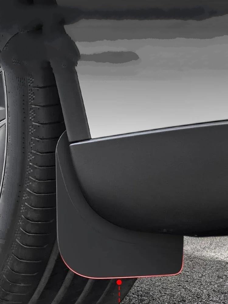 Auto Schmutzfänger Für Tesla Für Erfrischt Für Modell YL 2025 2026 Schützen Farbe Schlamm Klappe Flattert Reifen Splash Schutz Auto Schmutzfänger