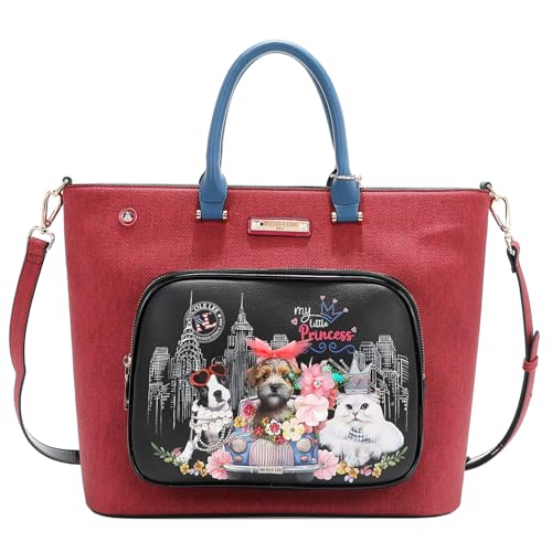 La Mejor Lista de Bolsas Nicole Lee Top 5. 49 Bolsa Tote de Nicole Lee Estampado Family Year FW24
