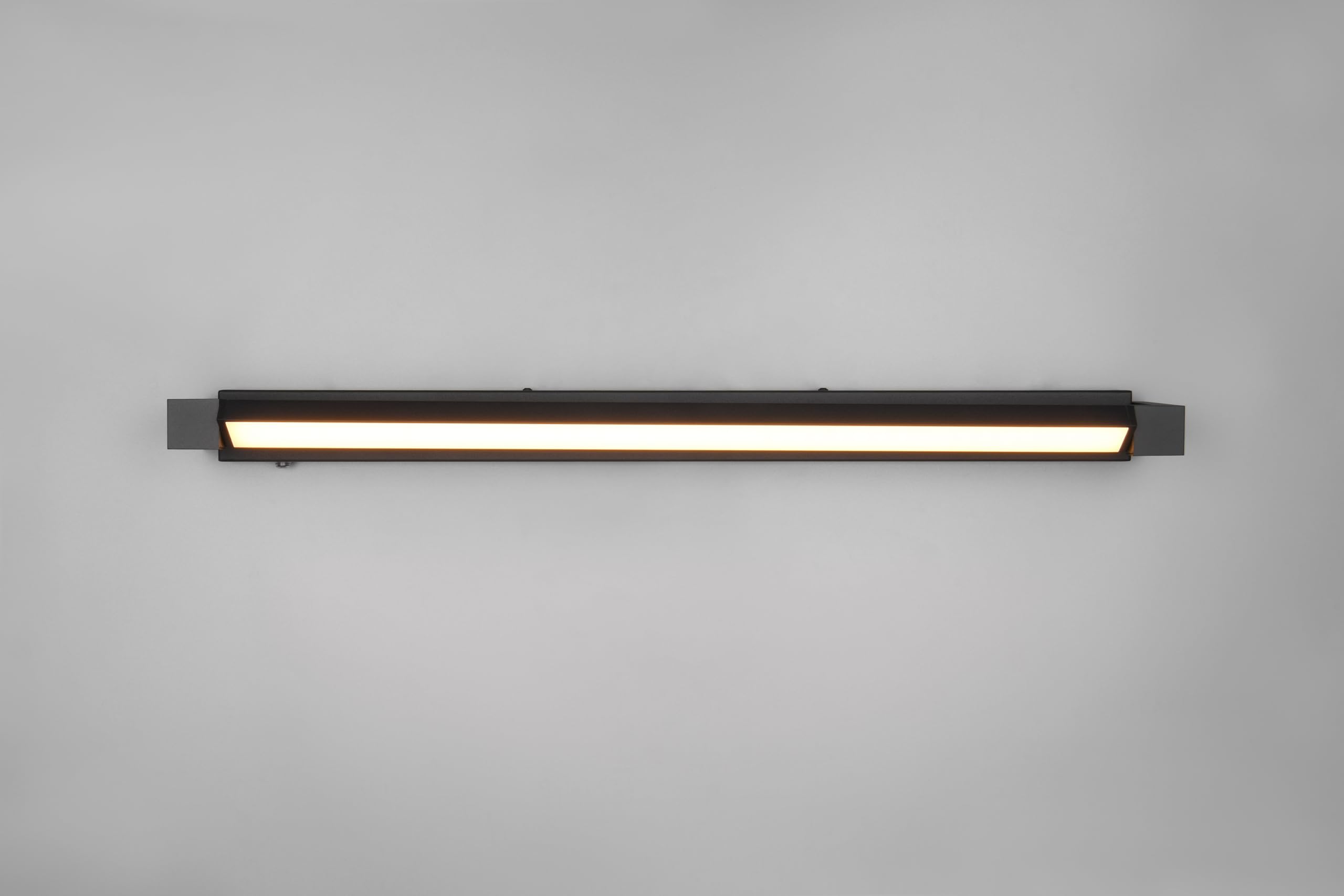 Trio Leuchten LED Badezimmer Wandleuchte Fabrizio 284779132, Aluminium Schwarz matt, 15.5 Watt LED, Lichtfarbe einstellbar, dimmbar