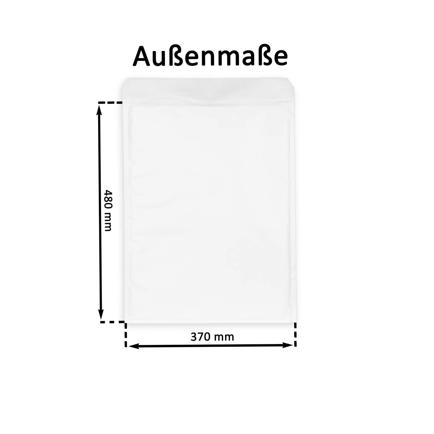 smiley pack Luftpolstertaschen Größe K10 Weiß 370 x 480 mm (300 Stück)