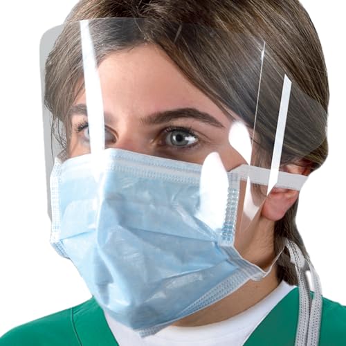 Maskop mit umlaufendem Visier - Schnürsenkel