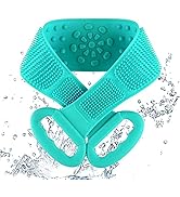 Silicone Loofah for Shower,Silicone Back Scrubber,Easy Clean Exfoliating Body Loofah,Suitable for...