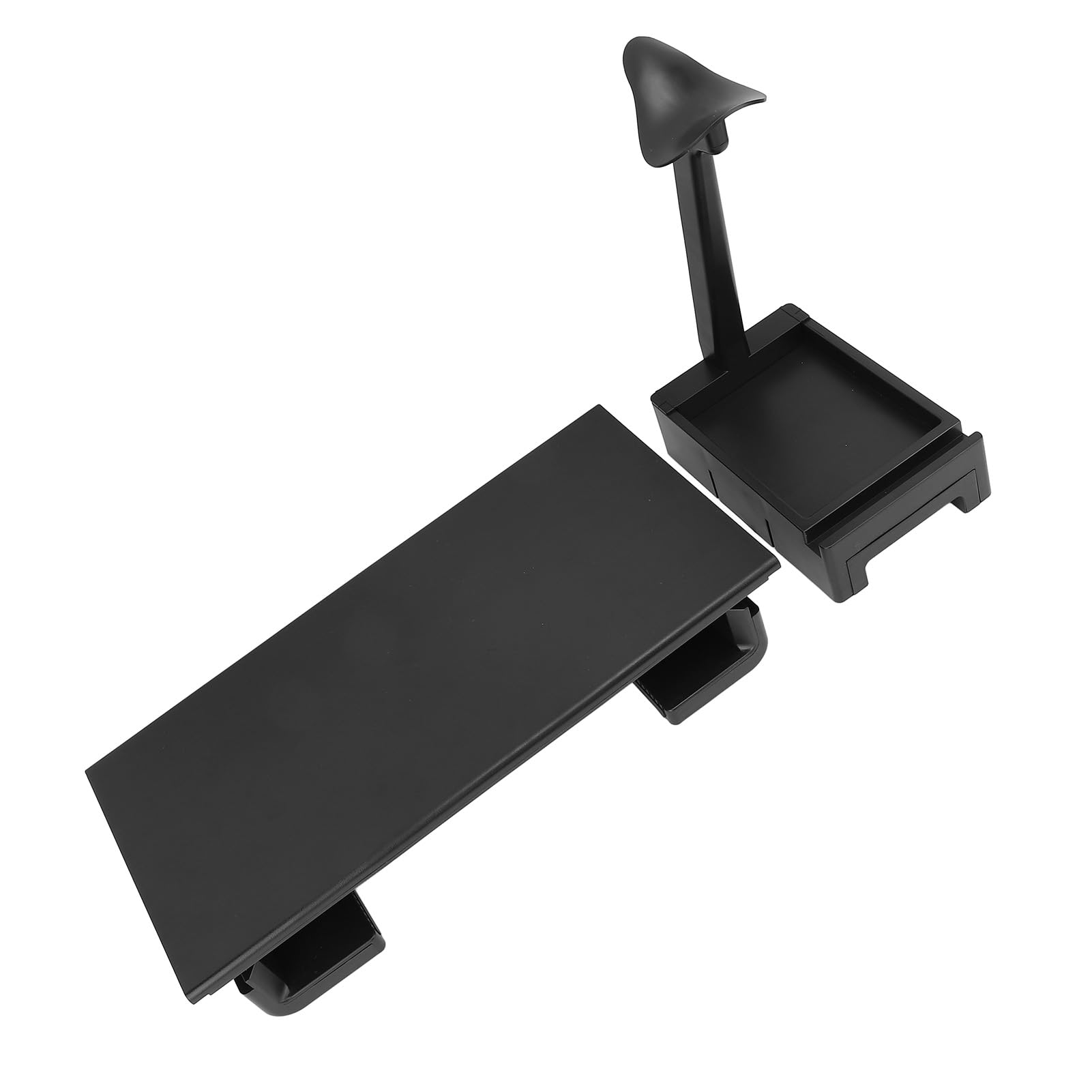 Supporto Ergonomico per Monitor di Computer con Gancio per Cuffie e Scatola di Immagazzinaggio per L'organizzazione della Scrivania 7,9x3,1x25,6 Pollici