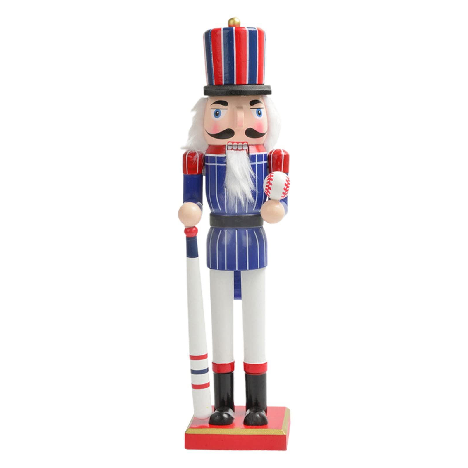 Kalttoy Multicolor 15 Inch Wooden Soldier Athlete Figures Christmas Decor For Indoor Tabletop Desktop Home Farmhouse Ornaments Figurine Traditional