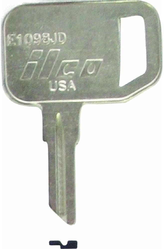 KABA ILCO E1098JD Nickel Plated Brass, Tractors Key Blank Door Lock