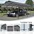 12x20 Ft Metal Carport, Heavy Duty Car Port with Galvanized Steel Roof, Outdoor Car Garage, Large Carport Canopy, Steel Car Shelter with Enhanced Base for Car, Boats and Truck, Gray