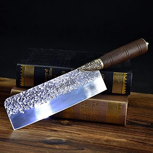 Meat cleaver, Longquan ghost hand for light and small kitchen knife for ladies hand-forged slicer old retro household kitchen knife Cleaver Knife,BY KKZY (Color : G-cd42)