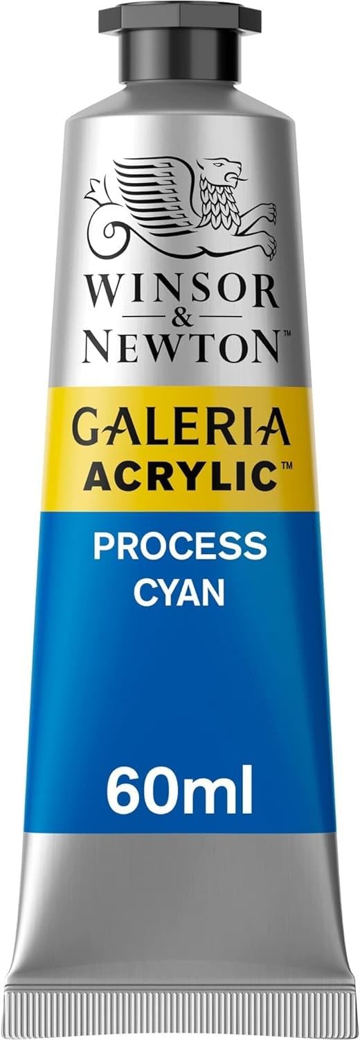 SG Education GAL 2120535 Full Range of Galeria Acrylic, 60 mL Tube, Process Cyan