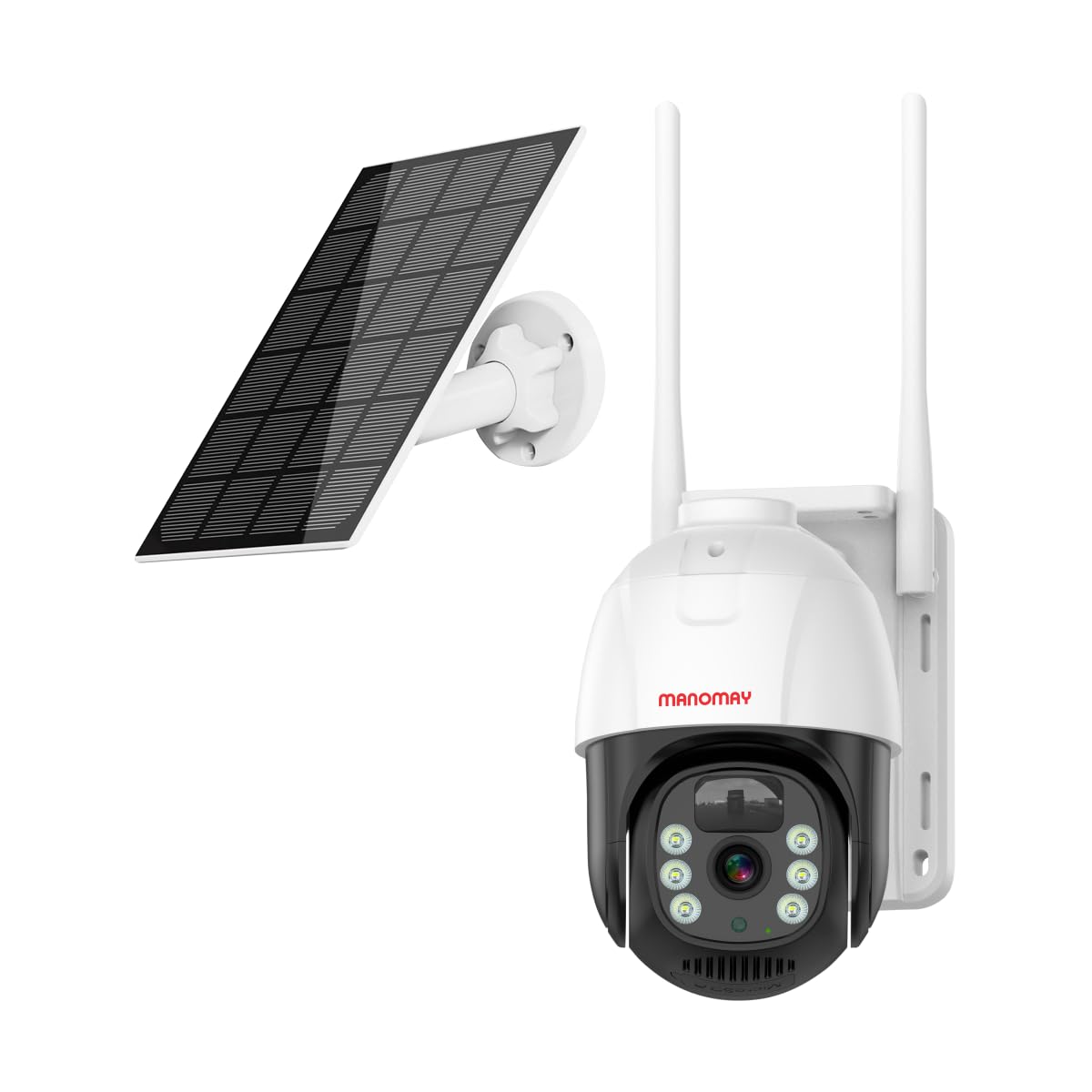 MANOMAY 4G Sim 4Mp Solar Powered CCTV Outdoor Security Camera with Solar Panel Built-in Battery | Surveillance for Agriculture | Remote Area | Construction Site | Garden (B0D8W8QN4N) Amazon Price History, Amazon Price Tracker