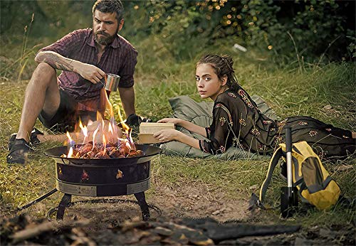 Outland Living Portable Propane Fire Pit, 19-Inch, 58,000 Btu Smokeless Gas Firebowl | Perfect For Camping, Patio, Backyard, Tailgating, Deck, Rv| Black 823 Standard #TOP2