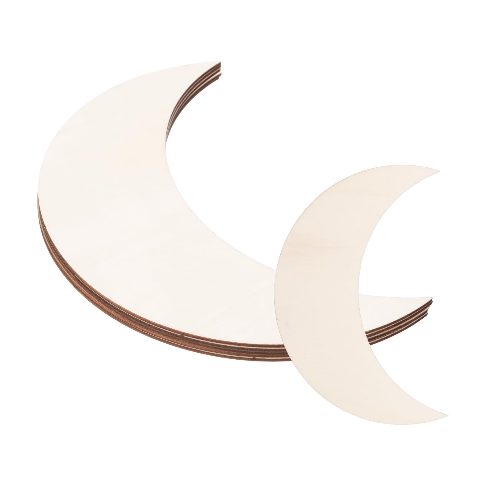 PATIKIL 8.7"x2.8" Wooden Moon