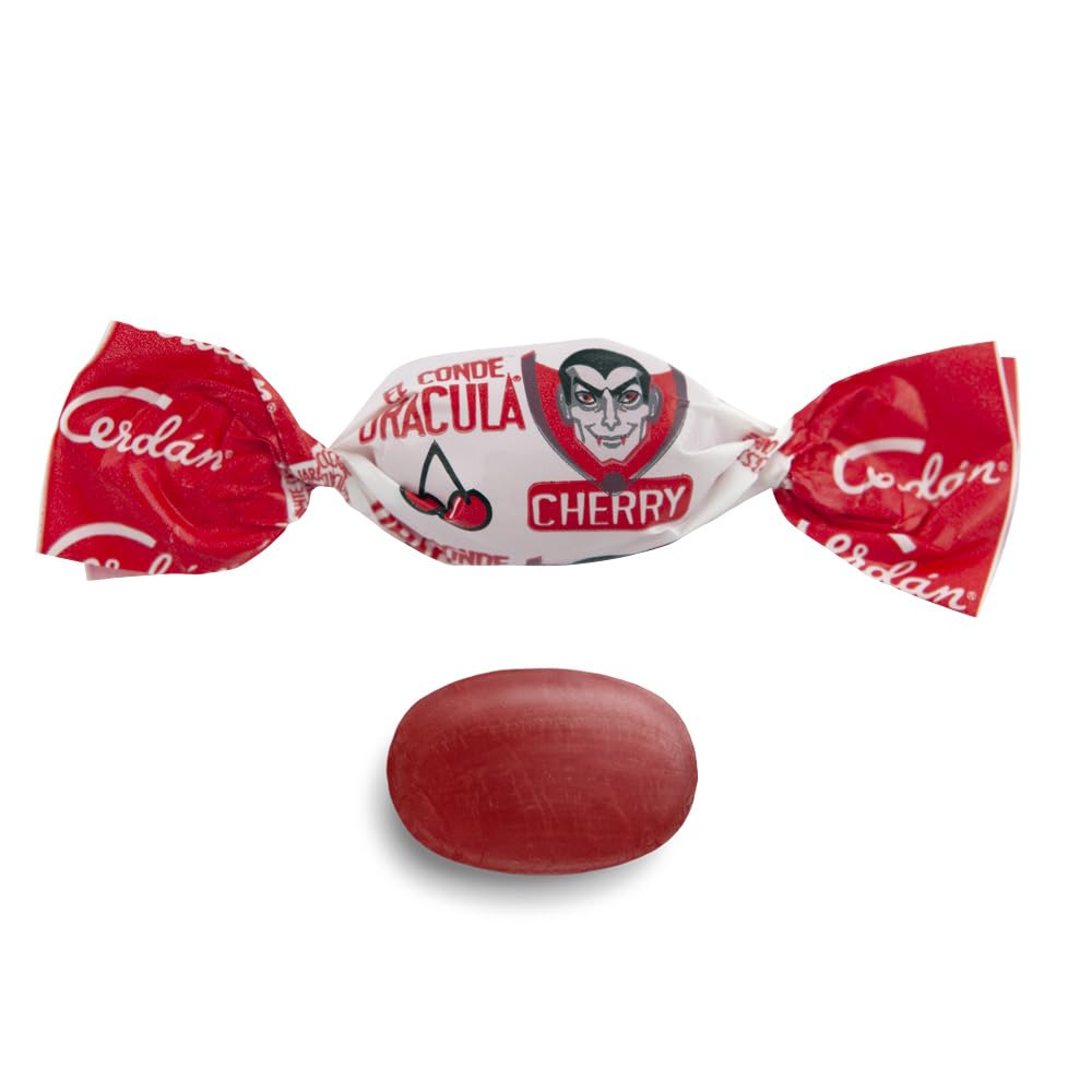 Caramelos Halloween El Conde Drácula Sabor Cereza 500 gr Caramelo Duro sin Gluten