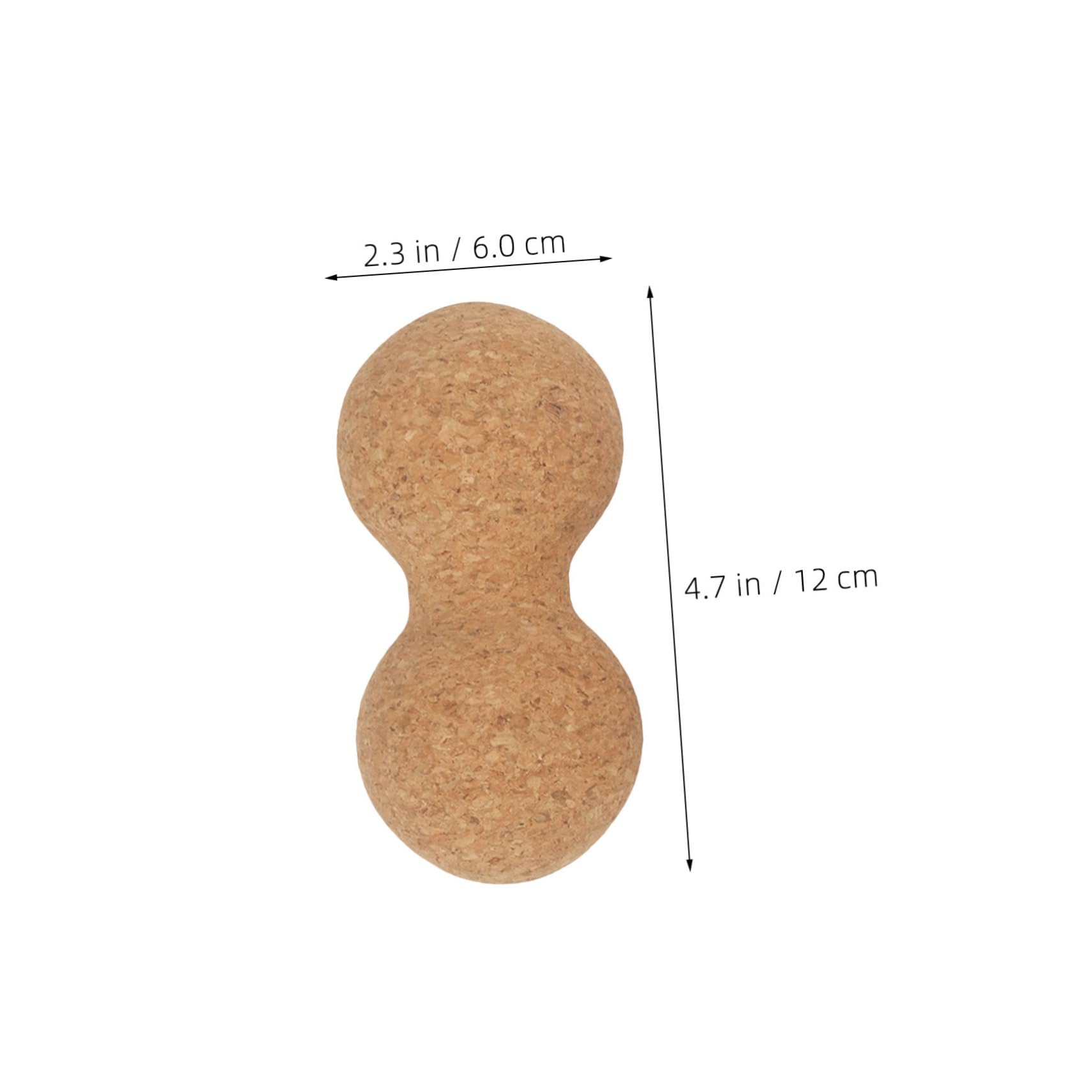 2piezas Bola de Fascia de Corcho para Masaje de Espalda Cuello y Pies Herramienta de Recuperación Muscular Bolas de Masaje de Yoga para Relajación de Profundo Unidades