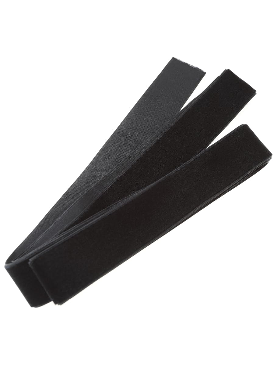 Amazon.co.jp: mangoking ベロア リボン ヘアアクセ 黒 片面