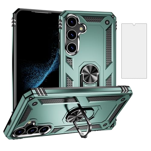 Coque Samsung S25 5G Asuwish avec protège-écran en verre trempé et anneau