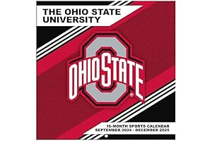 TURNER SPORTS Ohio State Buckeyes 2025 Mini Wall Calendar