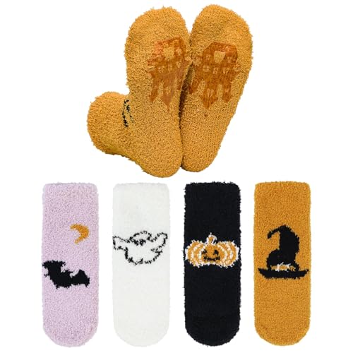 Century Star Halloween Socks Warm Super Soft Slipper Socks Fuzzy...