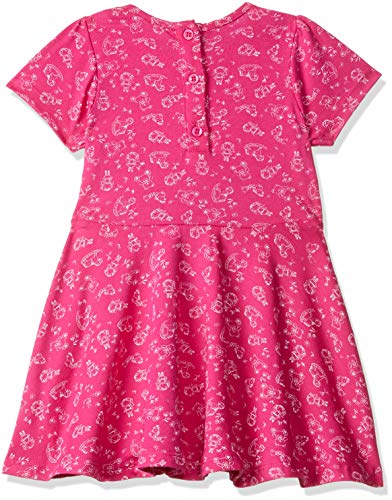 Image of miniklub Girls Navy Blue Printed A-Line Dress