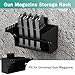 FOROIRON 3 Pack Universal Gun Magazine Storage Wall Mount Rack AR Mag Holder Wall Mount Display Mag Storage for All AR10, AR15, AK47, SKS, M4, Pistol Mags of All Calibers HD94-FW
