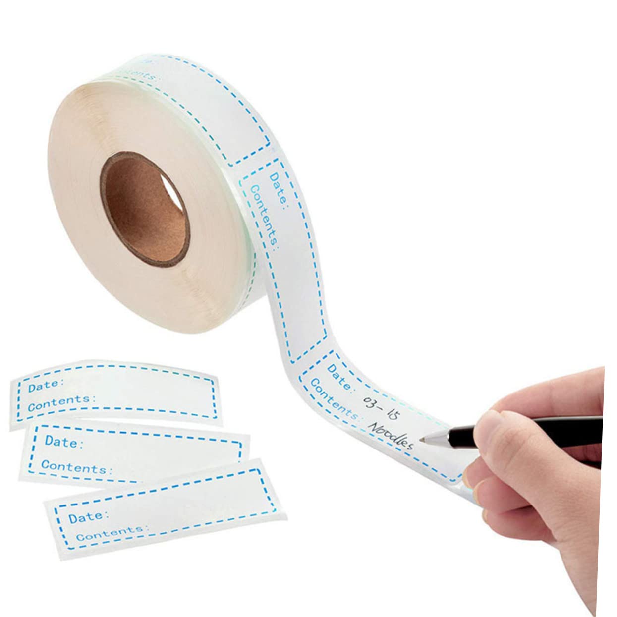 STOBOK 3 Di Carta Naturale Inglese Adesivi Data Record Etichette Indice Per Cucina Cibo Casa Ufficio Forniture Artigianali